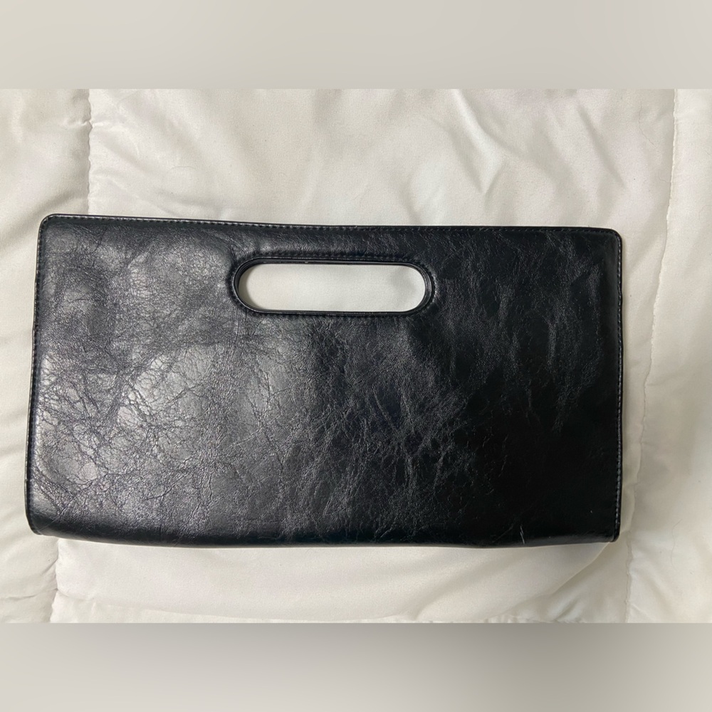 Express Black Clutch